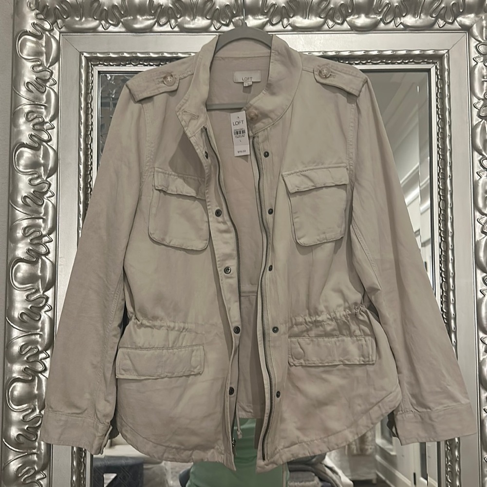 Khaki Cargo Utility Jacket